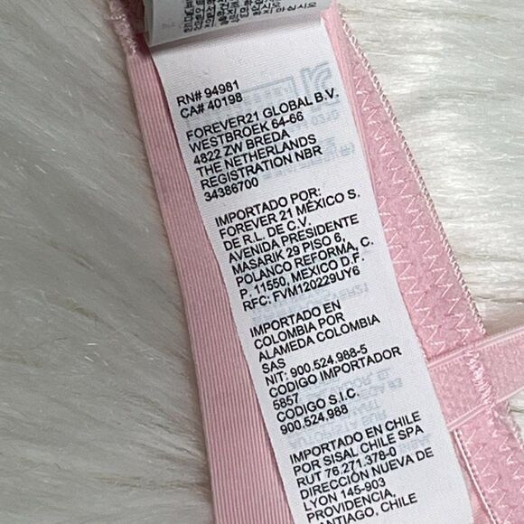 Light Pink Triangle Bralette By Forever 21 Size Small - Picture 13 of 15